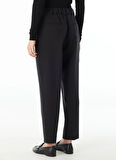 Ted Baker Lastikli Bel Slim Fit Siyah Kadın Pantolon TBWRTR1000