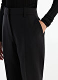 Ted Baker Lastikli Bel Slim Fit Siyah Kadın Pantolon TBWRTR1000