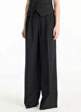 Ted Baker Normal Bel Düz Siyah Kadın Pantolon TBWRTR1001-6