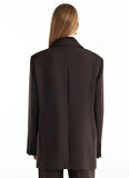 Ted Baker Oversized Koyu Kahve Kadın Ceket TBWRJC1018-3