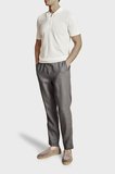 Brooks Brothers % 100 Keten Normal Bel Düz Paça Pantolon Erkek PANTOLON BBSS26MPT022108 ANTRASİT