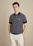 Brooks Brothers Lacivert - Beyaz Erkek Standart Triko Kazak BBSS26MKL004