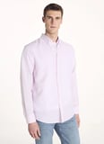 Ted Baker Pembe Erkek Düğmeli Comfort Fit Oxford Gömlek TBMRSH2060