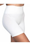 Düşük Bel Double Pantalon Korse Beyaz