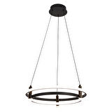 Blom Yuvarlak 112 Watt Siyah  Modern Oturma Odası Salon Sarkıt Led Avize