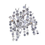 Masal Krom Kristal Taşlı Modern, Oturma Odası,Duvar Lambası  Salon Aplik