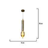 Noemi 12 Watt Tekli Gold Modern Tekli Sarkıt Avize
