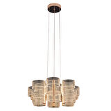 Beyrut Gold 60'lik 108 Watt uvarlak Kristalli Modern Salon Led Sarkıt Avize