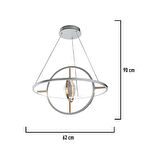 Bennan 40'lık 60 Watt  Krom Gold Modern Oturma Odası, Mutfak, Salon Led Avize