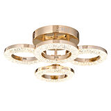 Oylum 4'lü Gold 24 Watt Kristalli Koridor Salon Led Plafonyer Avize