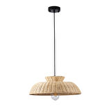 Enrico Tekli Rattan Modern Tasarım Oturma Odası Avize