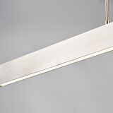 Late Gri Sıralı Yemek Masası Üstü 30 Watt Modern Sarkıt Salon Led Avize