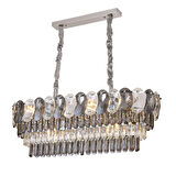 Sento 80'Lik Yemek Masası Üstü Sıralı Kristallli Avize