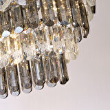 Sento 80'Lik Yemek Masası Üstü Sıralı Kristallli Avize