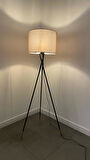 Papel Siyah Tripot Ayaklı Dekoratif Salon Lambader