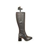 VENÜS 2552005K SİVRİ BURUN TOPUKLU KLASİK DERİ KADIN ÇİZME