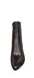 VENÜS 2554002K İNCE TOPUK SİVRİ DERİ KLASİK KADIN BOT