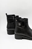 Venüs Kadın Hakiki Deri Waterproof Fermuarlı Bot 1950839K - Siyah - 36