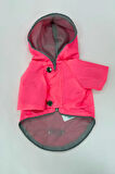 Patilinka Kedi Köpek Kışlık Kıyafet – Pembe Kapüşonlu Yağmurluk