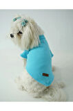 Patilinka Kedi Köpek Yazlık Kıyafet – Mavi Polo Yaka Tişört