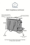 Patilinka Kedi Köpek Taşıma Çantası – Çok Renkli Tasma Kancalı Oto Koltuğu - Taşıma Çantası