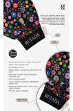 Flowers Series +50 Factor %100 Floş Ipek Ince Banyo Duş Kesesi Peeling Eldiveni (BLACK)