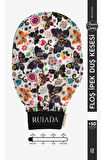Flowers Series +50 Factor %100 Floş Ipek Ince Banyo Duş Kesesi Peeling Eldiveni (BUTTERFLY)