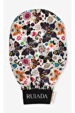 Flowers Series +50 Factor %100 Floş Ipek Ince Banyo Duş Kesesi Peeling Eldiveni (BUTTERFLY)
