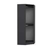 Kale 1 Kapaklı Köşe Dolap Antrasit Mebran Antrasit İlkbahar 190CM