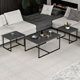 Levada 3'lü Zigonlu Sehpa - Antrasit