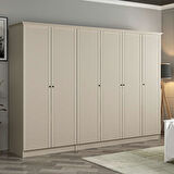 Kale 6 Kapaklı 2Ç Taçlı Dolap Kumtaşı Mebran Panjur Kumtaşı 190CM