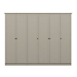 Kale 6 Kapaklı 2Ç Taçlı Dolap Kumtaşı Mebran Panjur Kumtaşı 190CM