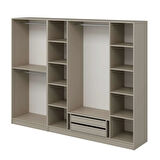 Kale 6 Kapaklı 2Ç Taçlı Dolap Kumtaşı Mebran Panjur Kumtaşı 190CM