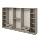 Kale 8 Kapaklı 4Ç Taçlı Dolap Kumtaşı Mebran Panjur Kumtaşı 190CM