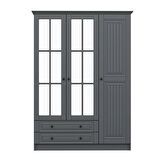 Kale 3 Kapaklı 2Ç Taçlı Dolap Mebran İlkbahar Antrasit 190CM