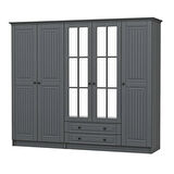 Kale 5 Kapaklı 2Ç Taçlı Dolap Mebran İlkbahar Antrasit 190CM