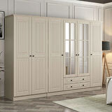 Kale 6 Kapaklı 2Ç Taçlı Dolap Kumtaşı Mebran İlkbahar Kumtaşı 190CM