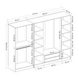 Kale 6 Kapaklı 2Ç Taçlı Dolap Kumtaşı Mebran İlkbahar Kumtaşı 190CM