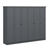 Kale 6 Kapaklı 4Ç Taçlı Dolap Antrasit Mebran Panjur Antrasit 210CM