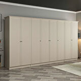 Kale 8 Kapaklı 2Ç Taçlı Dolap Kumtaşı Mebran Panjur Kumtaşı 210CM