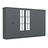 Kale 7 Kapaklı 2Ç Taçlı Dolap Mebran İlkbahar Antrasit 210CM