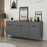 Elina Ayaklı Konsol - Antrasit/Antrasit