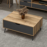 Elina Ayaklı Orta Sehpa - Dore/Antrasit