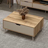 Elina Ayaklı Orta Sehpa - Dore/Kumtaşı