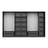 Kale Plus 7 Mebran Kapaklı 4Ç Dolap Antrasit Mebran 190CM