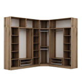 Kaleplus 8 Kapaklı 4 Çekmeceli Köşe Dolap + Yüklük Dore Dore Plus 255CM