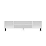 Plus Tv Ünitesi Cam Kapak Beyaz/Beyaz