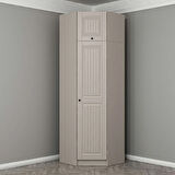 Kale 1 Kapaklı Köşe Dolap + Yüklük Kumtaşı Mebran İlkbahar 235CM