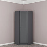 Kale 1 Kapaklı Köşe Dolap Antrasit Mebran Panjur 210CM