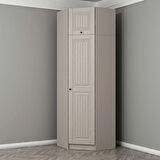 Kale 1 Kapaklı Köşe Dolap + Yüklük Kumtaşı Mebran İlkbahar 255CM